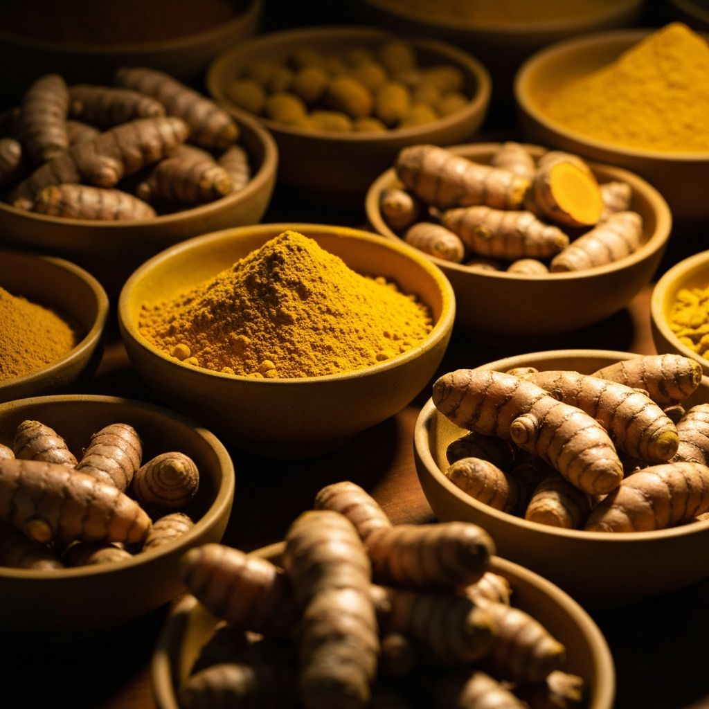 Fresh turmeric and curcumin sources